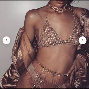 Rhinestone Bra/ Body Chain
